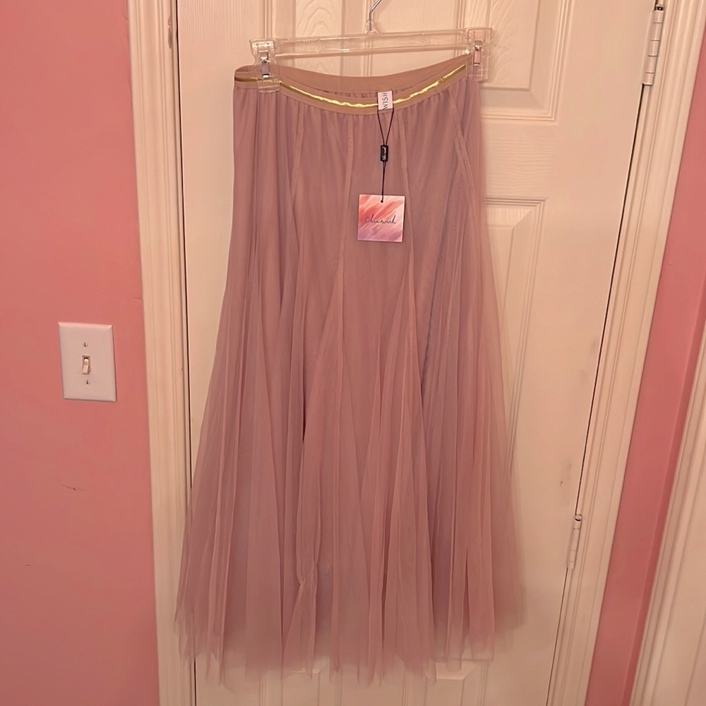 Mauve maxi skirt